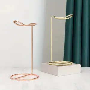 1pc Metal Base Headphone Stand Computer Desktop Headset Stand Base Ornaments, Headphone Organizer, Headset Stand for Home Office Dorm Headphone Stand, Metal Headphone Holder, Earphone Display Rack Hanger for Table Desk Headphone Storage