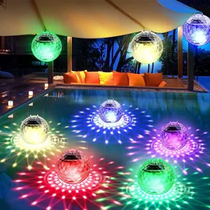 Solar LED Pool Light, Floating Pond Lamp, Attractive Pool Lighting, Ideal for Home and Hotel Ponds, Party Pool Decorations, Waterproof Solar Lights