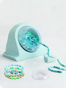 Portable Automatic Beading Machine, DIY Handmade Beading Machine, Jewelry Making Tool for Bracelet Necklace Earrings, Fashion Accessories for Women & Girls