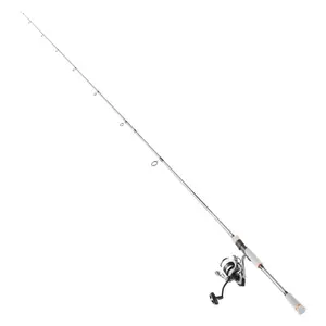 VEVOR Rod and Fishing Reel Combo, IM7 Carbon Fiber Spinning Rod and Reel Combo, Bass Fishing Pole with 7 ft Two-Piece Rods, 7+1 Ball Bearings, EVA Handle, Stainless Steel Guides with Ceramic Rings
