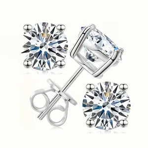 2pcs luxurious and fashionable stud earrings with screw backs, designed as gifts for weddings, birthdays, anniversaries, New Year and Mother's Day