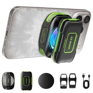 Magnetic Phone Cooler, Phone Radiator, Portable Lightweight Cooling Fan, LED Temperature Display, Compatible for iPhone Android Gamers