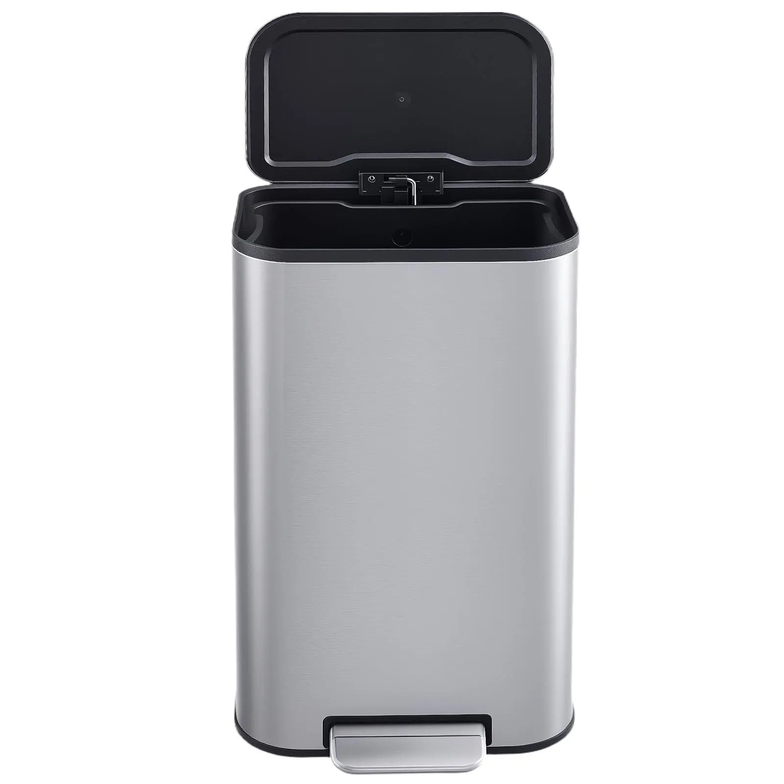 Stainless Steel 8 Gallon / 30L Kitchen Trash Can with Soft Close Lid, Removable Inner Bucket, Step Pedal, Fingerprint Resistant, Garbage Bin for Bathroom Home Kitchen Office Commercial