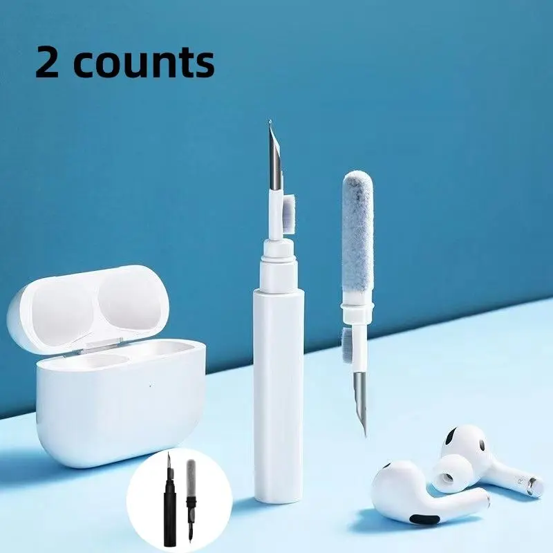 3 in 1 Earphone Cleaning Pen, Earphone Cleaning Brush, Multi-functional Cleaning Tool Set Cleaner Kit for AirPods, Computer, Camera, Phone, Electronic Gadgets & Cleaning Kits