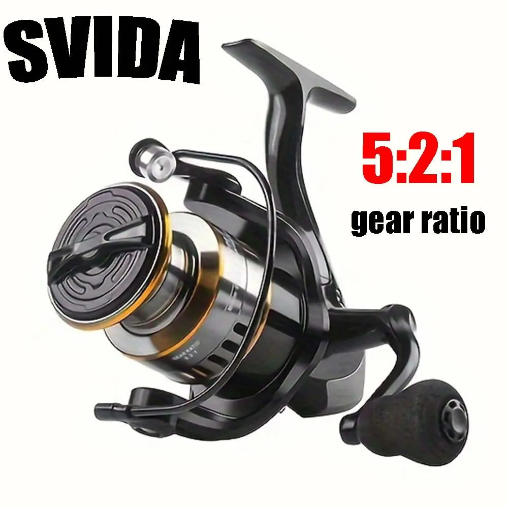 SVIDA Spinning Fishing Reel - 22LBs Max Drag, 5.2:1 Gear Ratio - Lightweight Ultra Smooth Powerful Saltwater or Freshwater Spinning Fishing Reel,6000/7000 Series