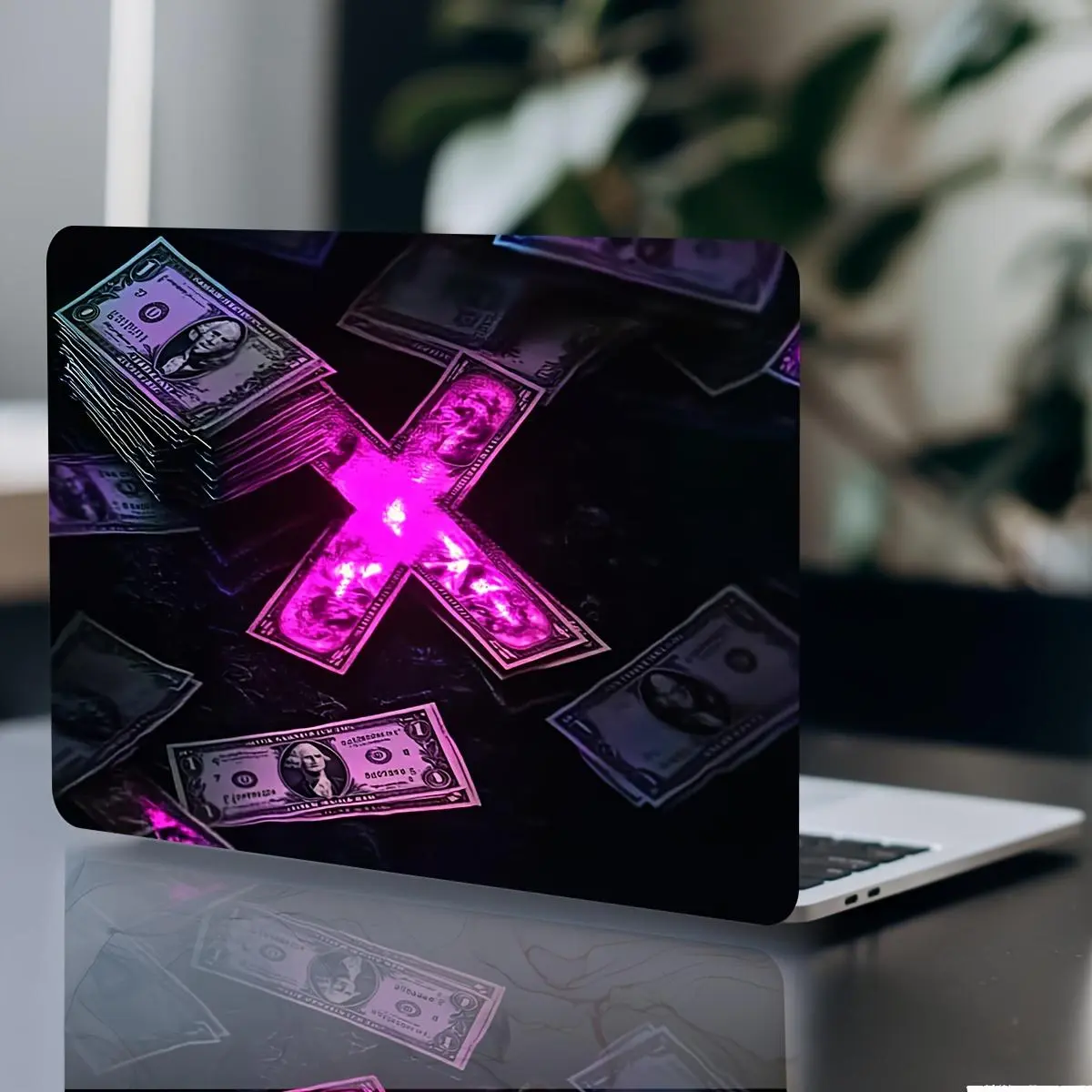 Creative Money Pattern Laptop Skin, Waterproof & Scratch-proof Laptop Decal, Cover Protector, Laptop Accessories Protective Cover Compatible with MacBook & Laptop
