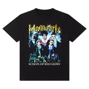 Mogwarts School of Rizzardry T-Shirt - Classic Vintage Graphic T-Shirt, Unisex Streetwear Essentials