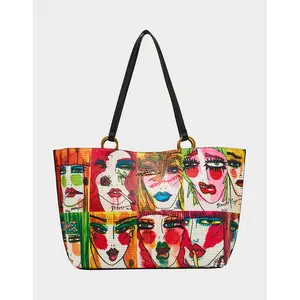 Betsey Johnson FACES TOTE MULTI
