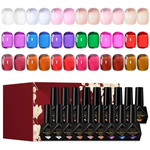 Soak off UV Gel LED Lamp Gel Nail Polish, Liquid Polish, Uv Light Gel, Gel Manicure, Semi Permanent Nail Art Gel, Nail Art & Nail Polish for Women & Girls, Gentle Nail Supplies
