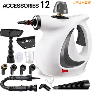 2026 Handheld Steam Cleaner with 15 Accessories, Multi-Purpose Pressurized Steam Cleaner for Kitchen, Bathroom, Windows, Floors, Furniture, and Appliances, Spring Glow Up