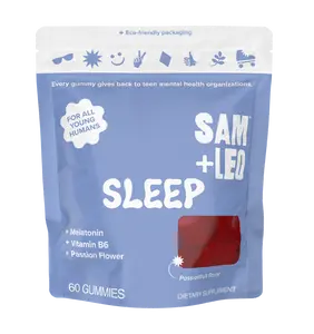 SAM+LEO Sleep Gummies, Passionfruit Flavor