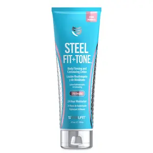 SteelFit Firming Body Moisturizer Lotion - Contouring & Skin Tightening Cream for Body - Firm & Tone Legs Belly & Saggy Skin - Nourishing, Hydrating, & Soothing with Shea & Cocoa Butter - Daily Workout Moisturizing Cream with Caffeine for Smooth Skin