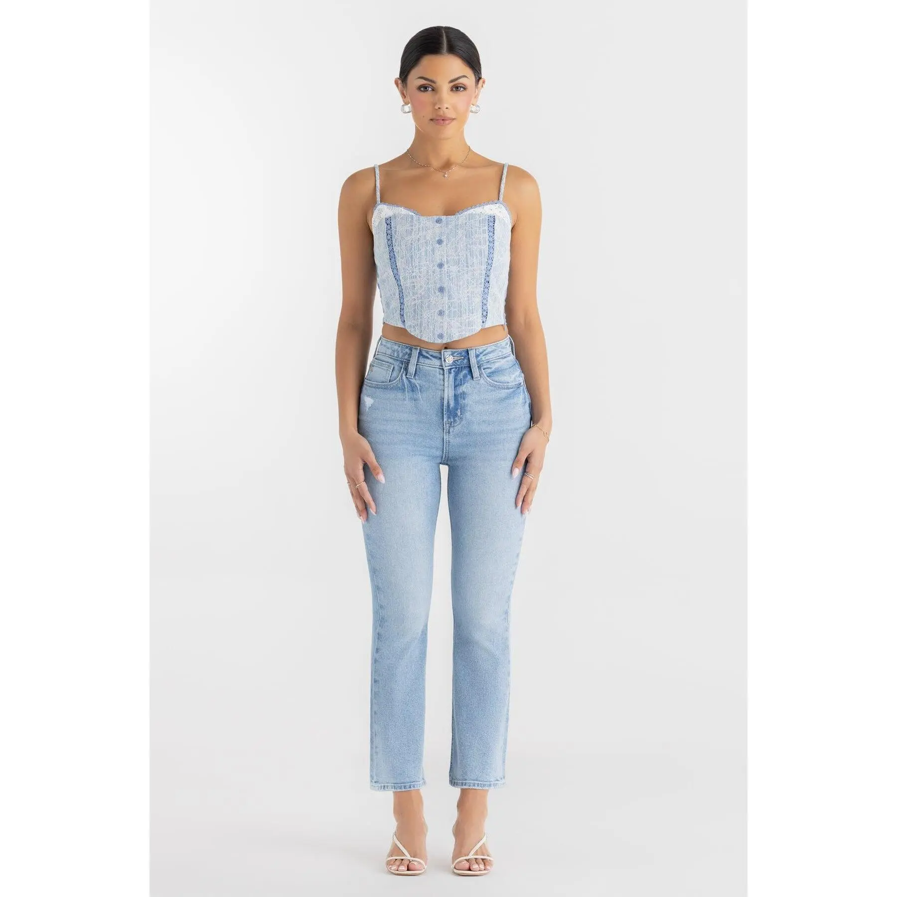 Livia Flare Crop