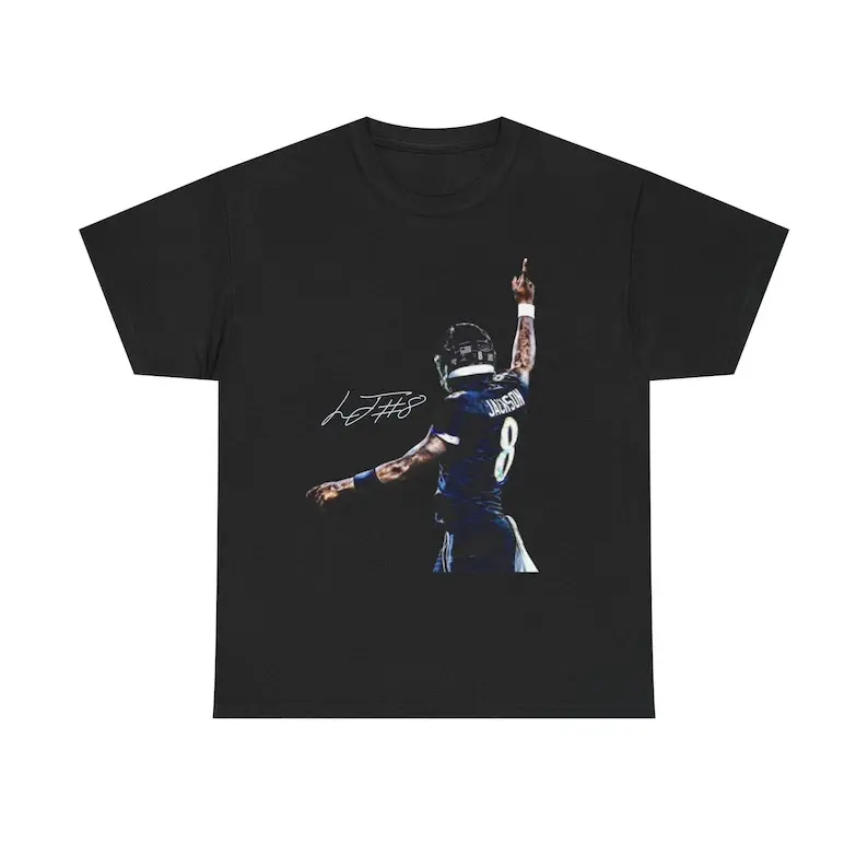 Lamar Jackson Baltimore T Shirt Autograph Edition Graphic Tee