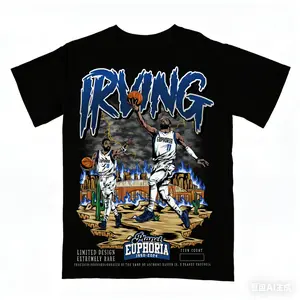 Kyrie Irving Planet Euphoria Shirt Vintage 90s Basketball Graphic Tee for Men Women Fans Y2k Streetwear