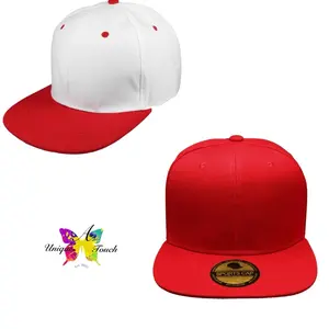 Stylish SnapBack Hats - White & Red, Adjustable Fit, Classic Design, Ideal for Casual Wear