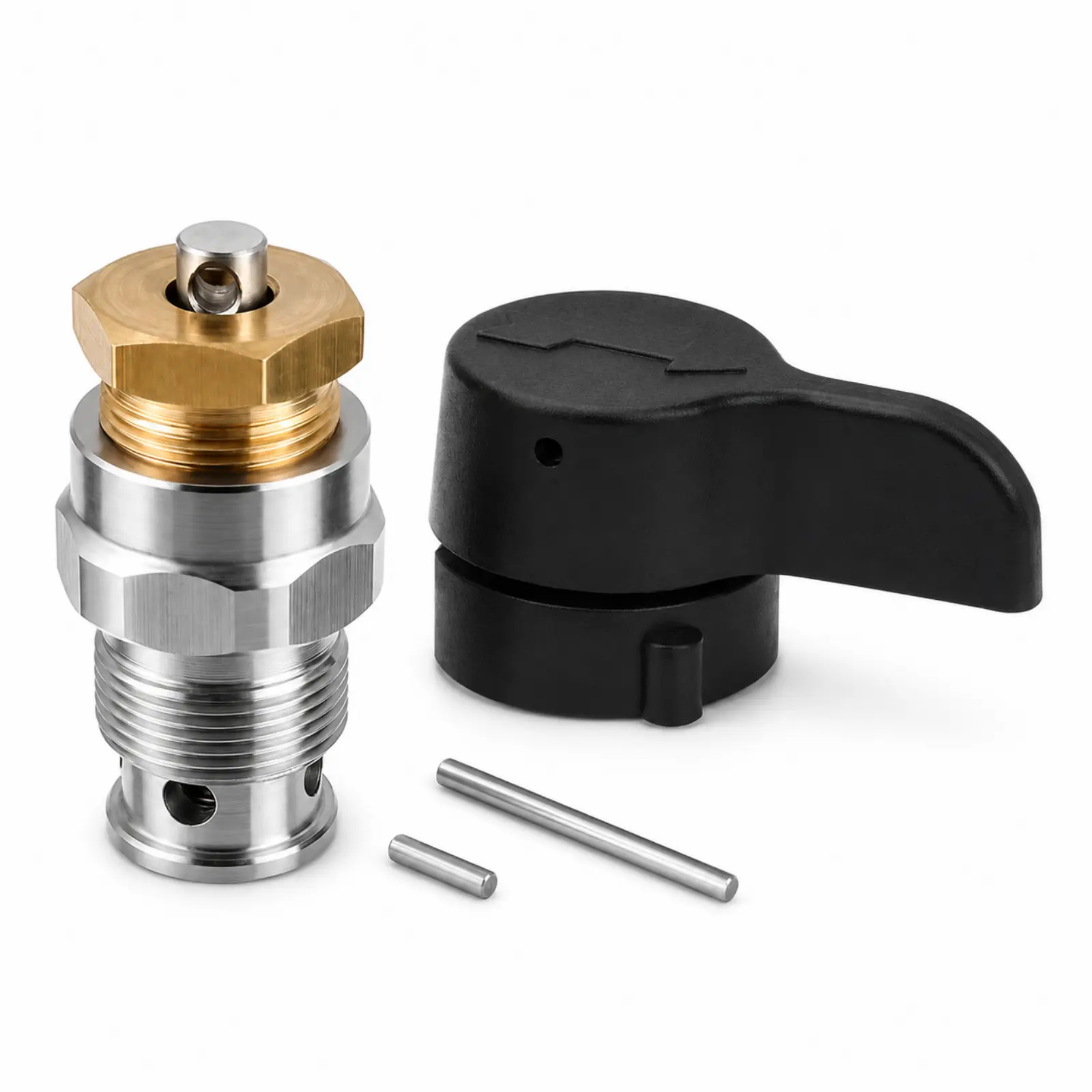 1 x 235014 Metal Airless Prime Spray Valve Drain Valve Complete Replacement Kit with Tungsten Ball, PTFE, Cam & Black Handle – Repair Accessory for Graco 190ES,210,230,295,390,395,490,495,595,3400 Airless Paint Sprayers