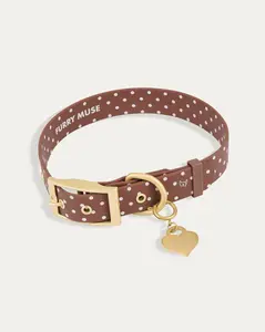 Wander! Collar 2.0 - Cocoa Polka Dot
