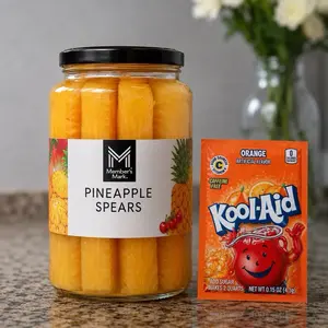 Orange Pineapple Spears | Viral Kool-Aid Pineapples