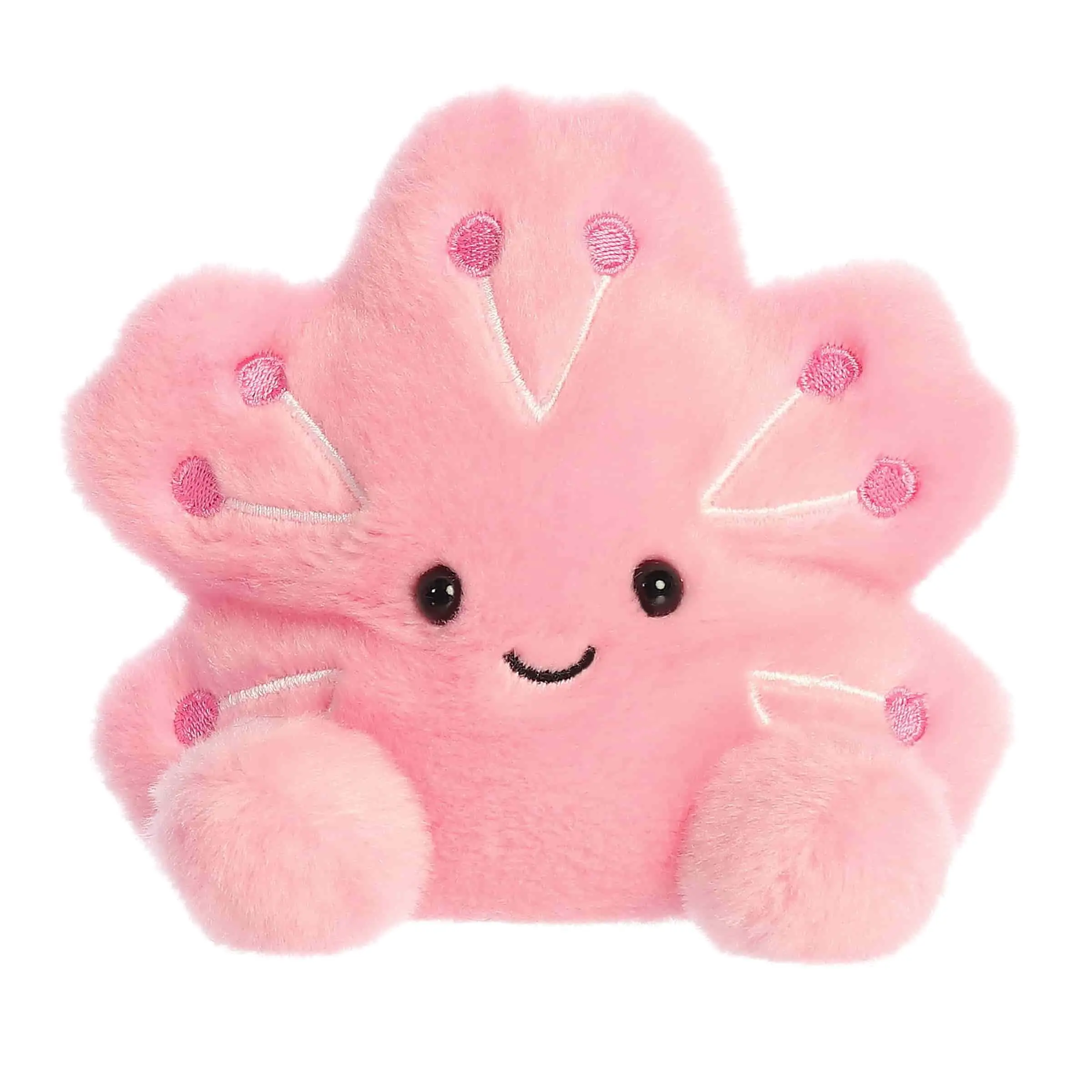 Palm Pals Adorable Hana Cherry Blossom 5 inch Pink Mini Soft Plush Collectable Stuffed Animal