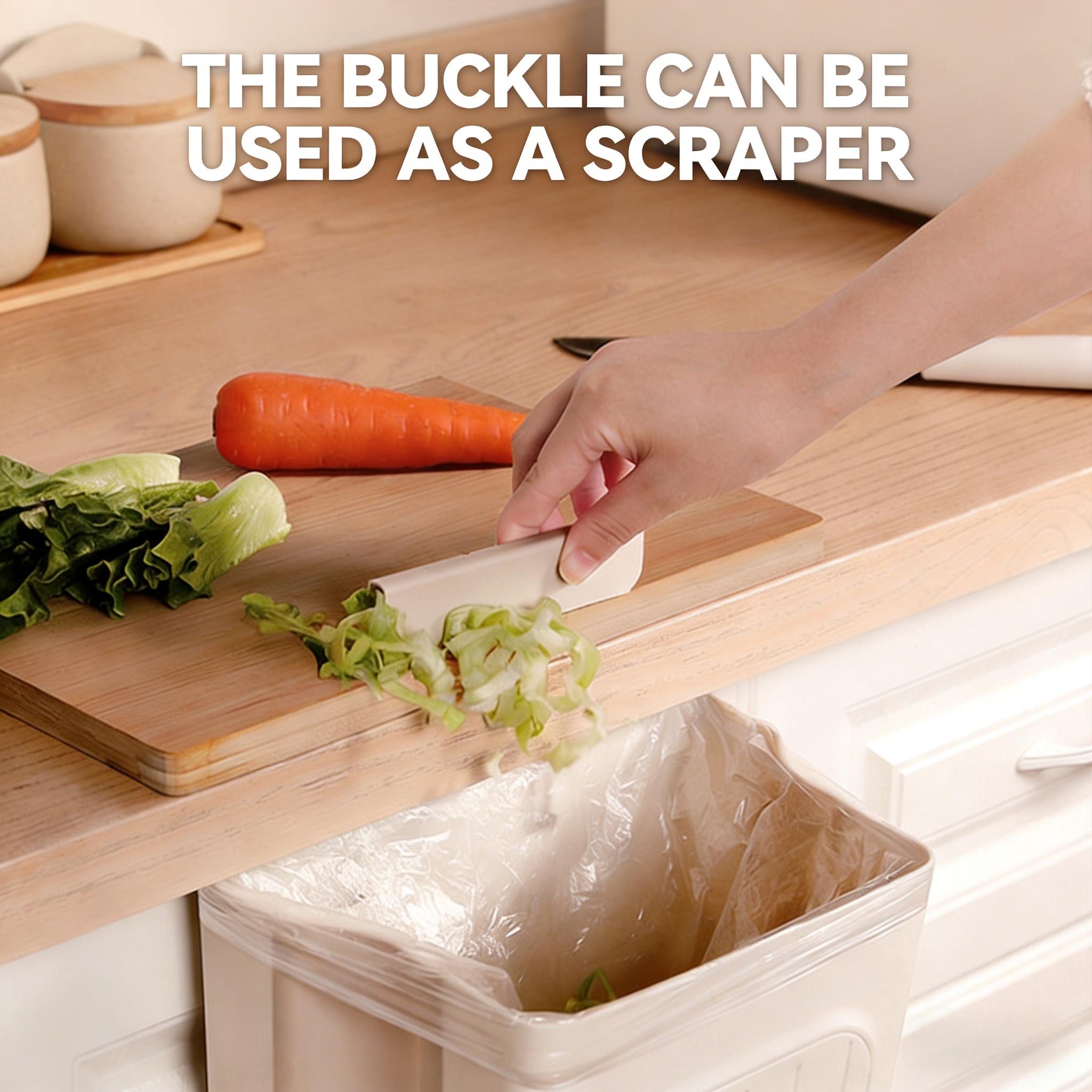 Foldable Hanging Kitchen Trash Can, Space-Saving Hanging Garbage Bin for Kitchen Cabinets, Convenient Cabinet Door Waste Bin, Portable and Collapsible Trash Container, Must-Have Home Kitchen Accessories for Neat and Tidy Countertops