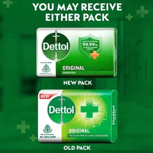 Dettol Original Soap Bar Antibacterial Treatment 100g- Pack of 12 Protects from 99.99% Germs -