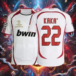 0607 Away Kaka 22 Champions League Soccer Short Sleeve Jersey