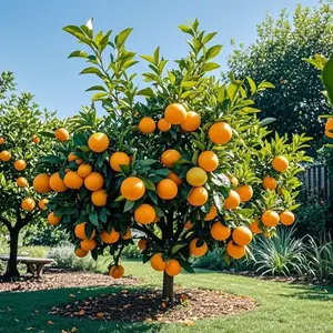 50+ PCS Orange Tree Seeds, Easy to Grow, Fast Germination, Sweet Juicy Fruit, Perfect for Balcony, Patio & Home Gardens