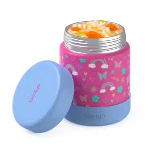 Bentgo Kids Stainless Steel Food Jar - Insulated Food Container with Lid, Great for Fruit and Snacks, Leak-Proof