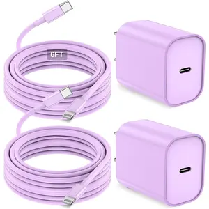 For  iPhone 14 Charger, 2Pack 6Ft Long USB C to Lightning Cable,20W USB C Fast Charger Block for iPhone14 Pro Max/13/12Pro Max/11/11Pro Max/XS/XR/X/8Plus