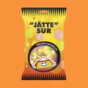 Super Sour Small Fruity Caramels