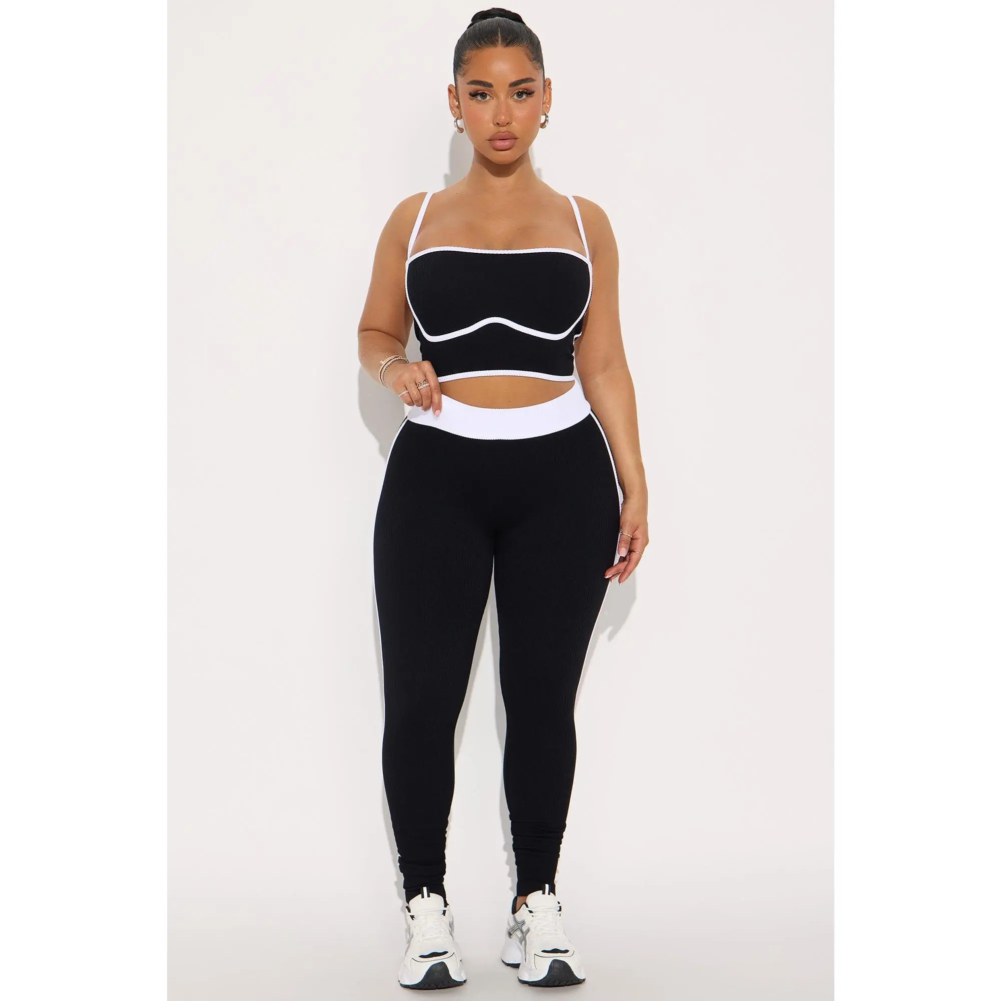Pushing Limits Seamless Legging Pant Set - Black