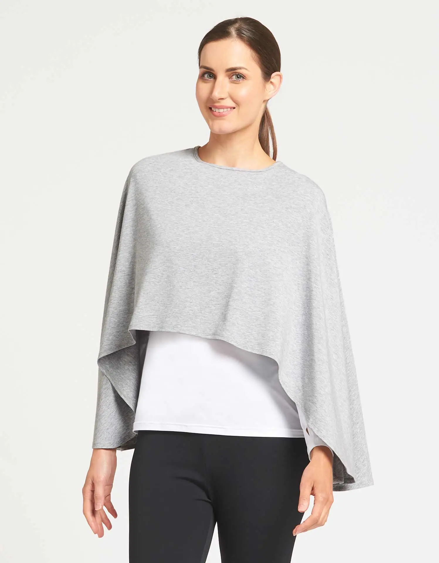 Women's Long Sleeve Shrug in Cotton Bamboo Blend, Lightweight Outdoor Top & Swimwear Cover Up with UPF 50+ Sun Protection, Blouses, Soft, Shirts, Casual, Basic, Upf Protection, Longsleeves, Layered Look, Breathable, Clothes