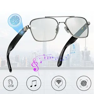 Wireless Smart Glasses, Bluetooth Audio Glasses with Smart Touch, Voice Assistant, Clear Calls & Music, Portable & Slim Design, Perfect for Driving & Office, Best Gift for Birthday & Holiday