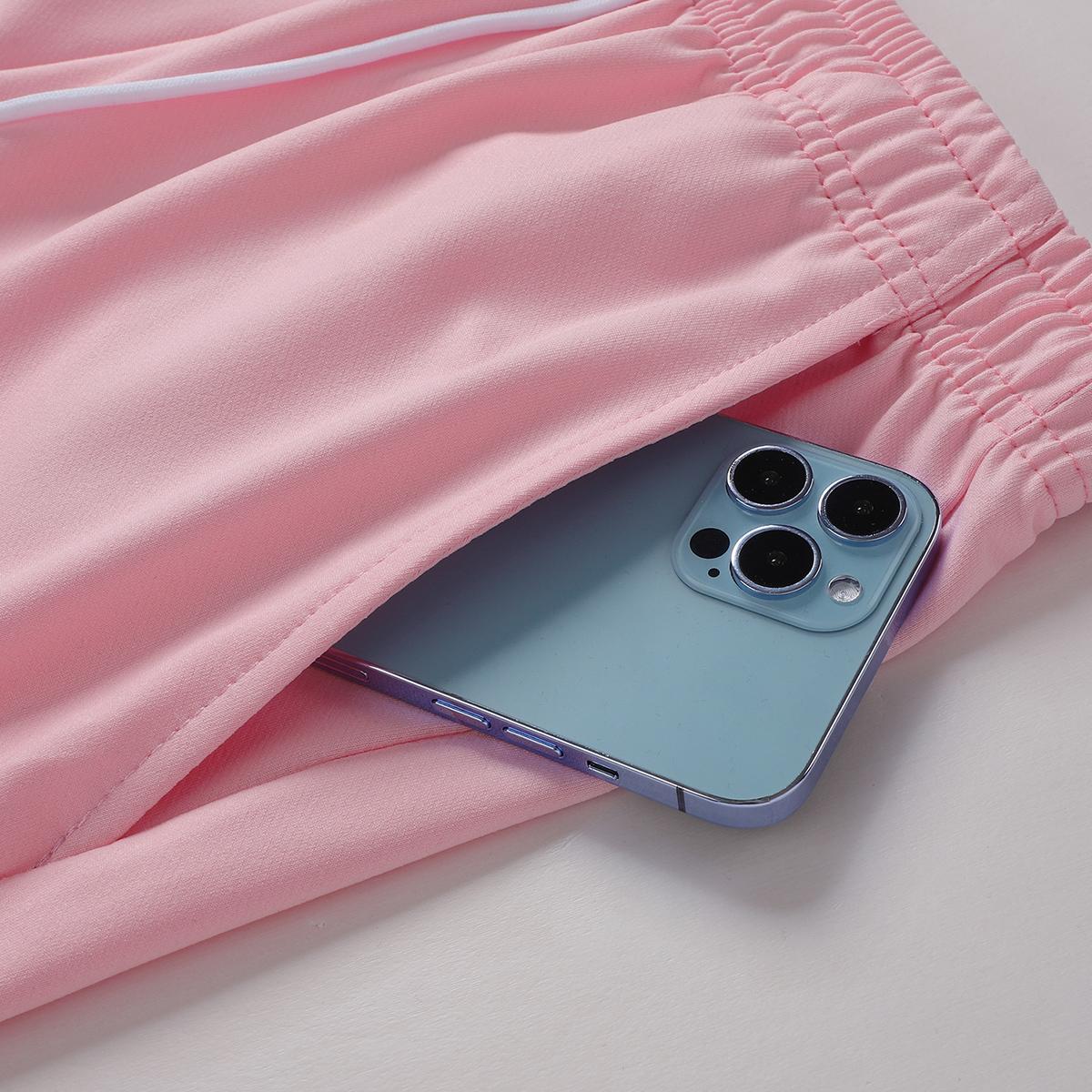 Pack of 4 women’s shorts: athletic shorts, casual shorts, solid color. Suitable for outdoor sports, fitness, running, and casual wear. Women’s shorts, summer clothing.