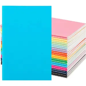 24 Pack Colorful Lined A5 Notebooks for Writing, Bulk Journals Composition Books 8.3x5.5 Inch 60 Pages Sketchbooks for Office School Travel Supplies, 12 Colors