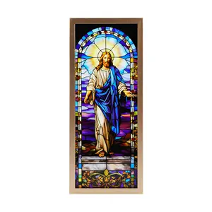 Illuminated Jesus Cross Night Light - Christian Faith Ambient Lamp for Home Decor & Prayer