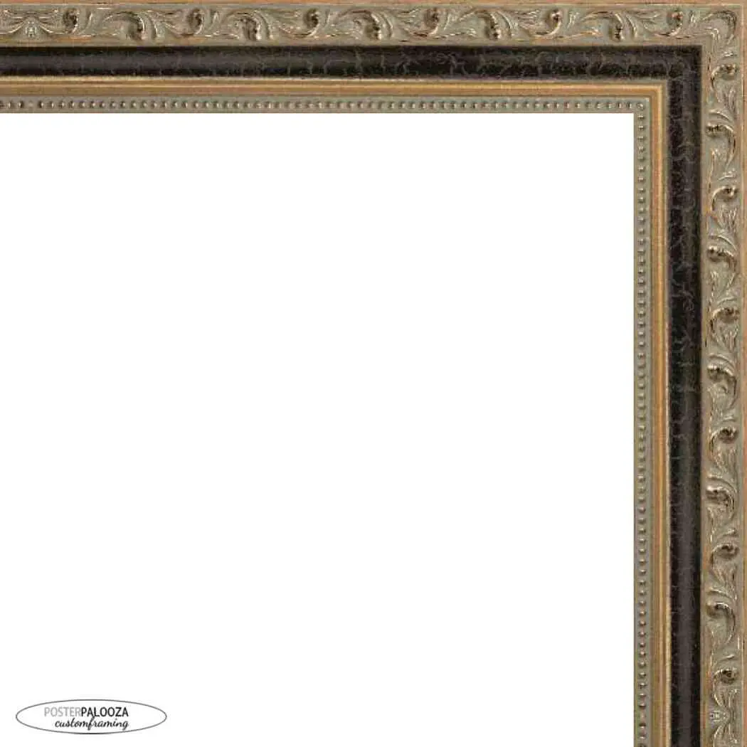 30x40 Classic Gold Picture Frame - UV Acrylic, Foam Board Backing, Hanging Hardware
