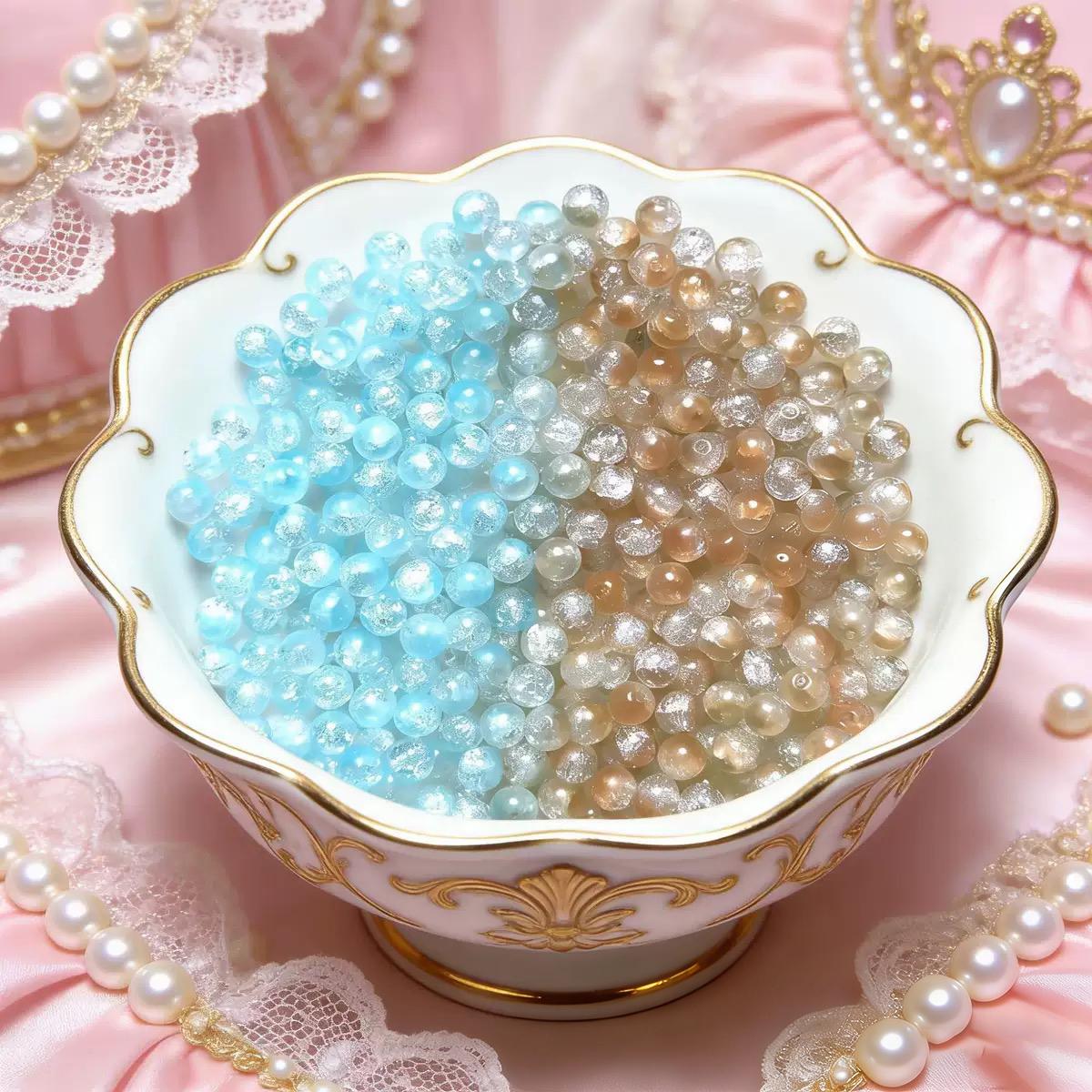 Ice Crackle Glass UV Beads & Macaron Glass UV Beads Glass Meterial