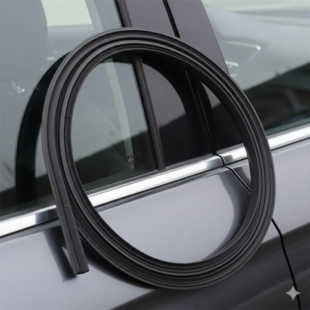 Universal Silicone Rubber Car Weatherstrip Seal, Noise Insulation Soundproofing Strip for Dashboard-Windshield Gaps, Waterproof, Dustproof Car Interior Accessory