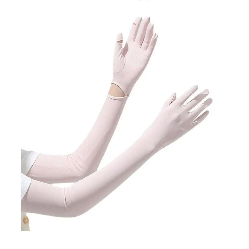 Yeomoo UV Protection Driving Gloves for Women, Full Arm Sun Protection Sleeves with Finger Holes for Outdoor Activities