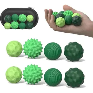 8 PCS/Set Silicone Fidget Ball Toys – Elastic Texture Sensory Toy Set | Quiet Desk Fidget for Office & Home | Assorted Colors | Relaxing Hand Toy summerwins