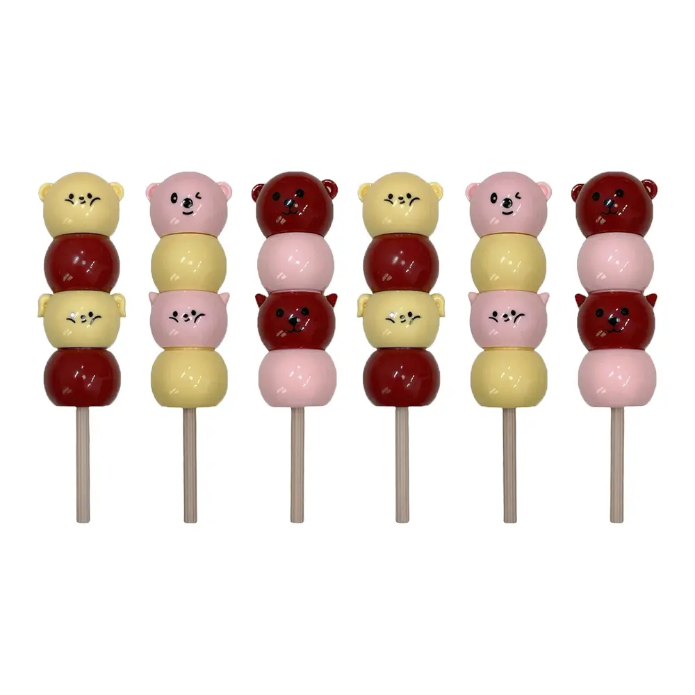 Gege Bear Sugar Candy Lollipop Velvet Lipstick, Creamy Matte Finish, Enhances Color, Autumn Winter Makeup, Daily Use, Versatile Style