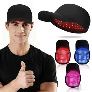 Relaxation Hat LED Hair Care Device Cap with Vibrating Duckbill, Home Outdoor Travel Hat, Must-Have Portable USB Rechargeable Battery, Halloween Gift for Men and Women, Christmas Gift