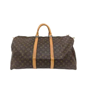 Pre-owned Louis Vuitton Canvas Backpacks Monogram Keepall 55 Boston Travel Bag (2260000908449)