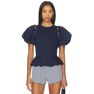 Damson Madder Becca Blouse in Navy