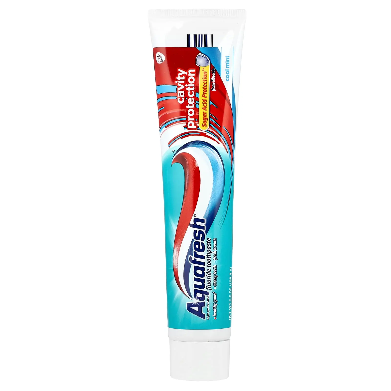 Aquafresh Triple Protection® Fluoride Toothpaste, Cavity Protection, Cool Mint, 5.6 oz (158.8 g)