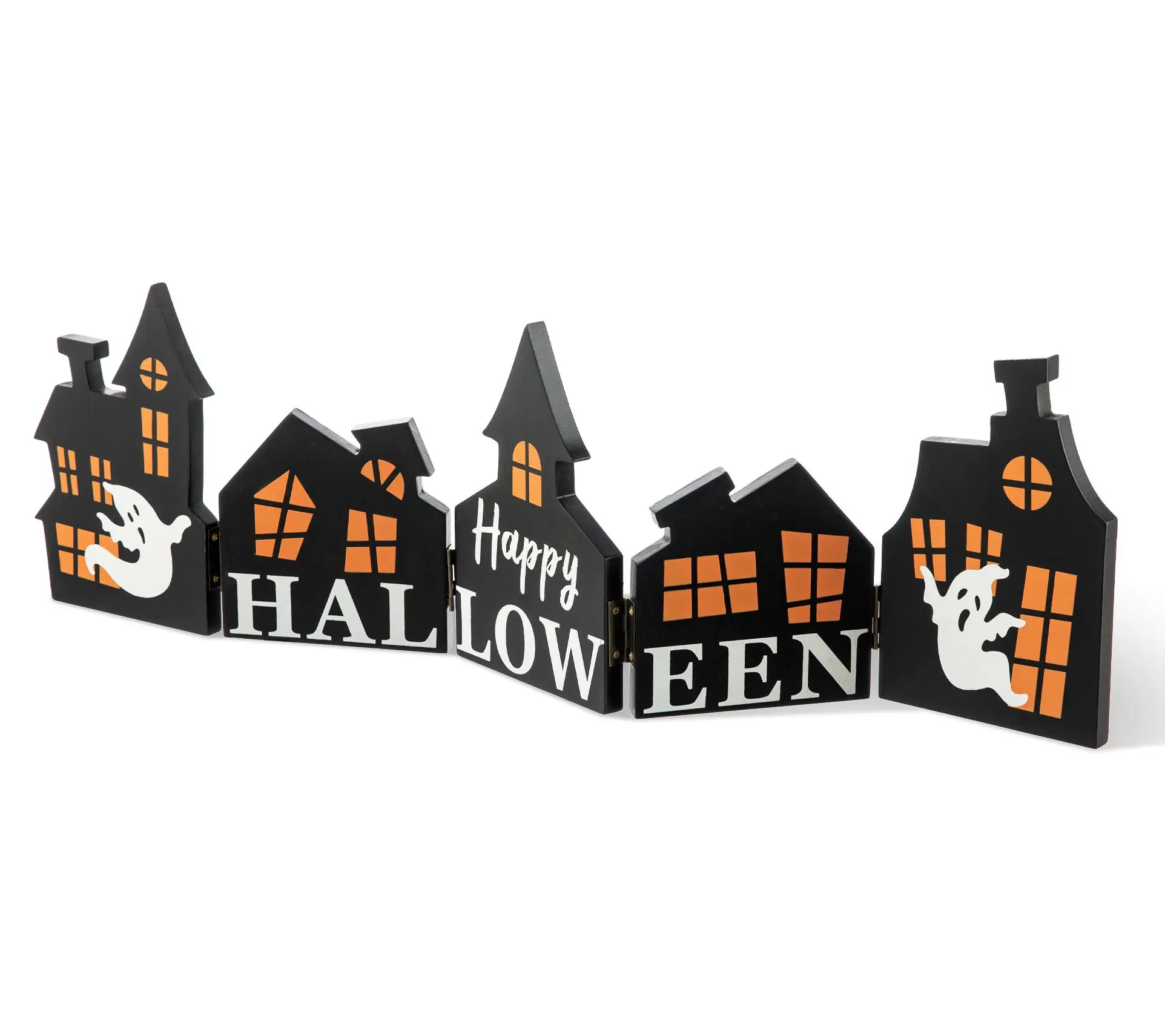 Glitzhome 24.75"L Halloween Hinged Haunted House Table Decor