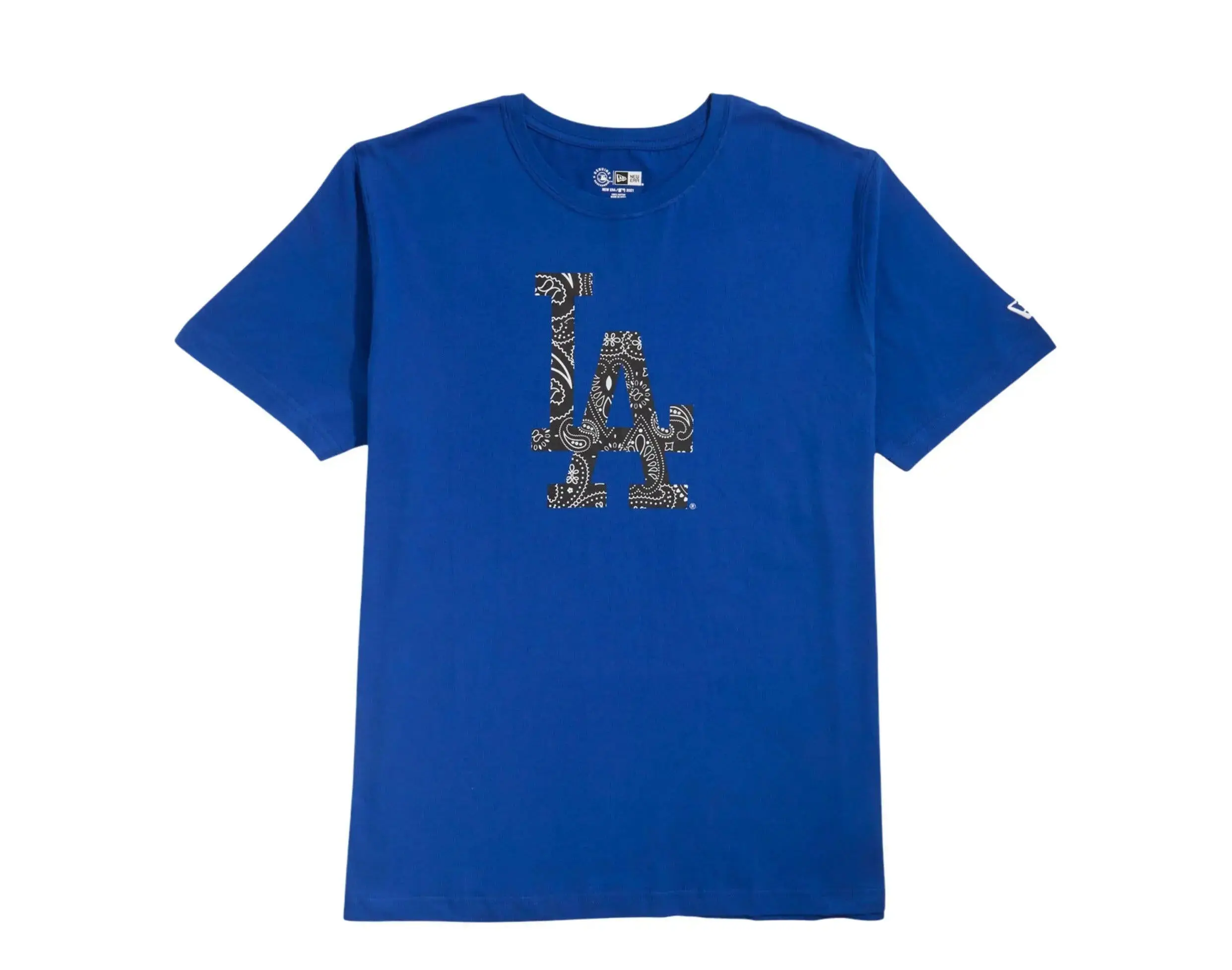 New Era Los Angeles Dodgers Paisley Elements T-Shirt in Royal | Men's