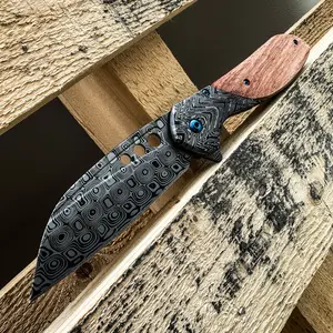 8.25” Outdoors Man Bushcraft Hunting Tactical EDC Everyday Pocket Knife, Camping Gear Folding Knife, Survival Tool Accessories, Father’s Day Gift, Birthday Gift, Christmas Gift